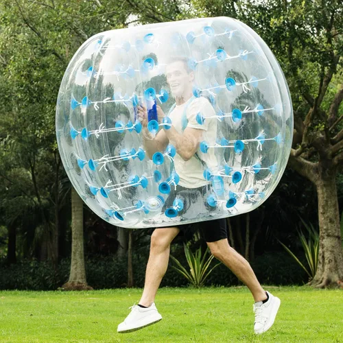 Vista 3 de Balones burbuja de fútbol inflables para adolescentes/adultos, bola de Zorb para el cuerpo de 1,2 m/1,5 m de diámetro, 1 paquete