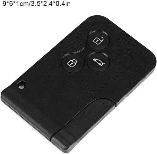 Vista 4 de Terisass Carcasa para llave de coche con control remoto de 3 botones, entrada sin llave, control remoto, funda para llave inteligente, carcasa