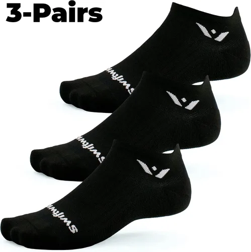 Vista 2 de Swiftwick - ASPIRE ZERO (3 pares) calcetines para correr, calcetines de ciclismo, ajuste de compresión