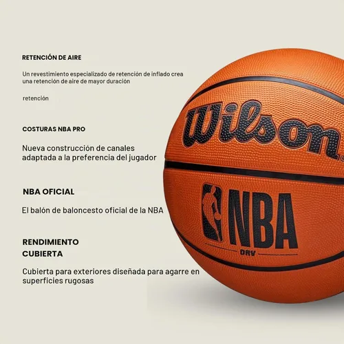 Vista 8 de WILSON NBA DRV Series Baloncesto Gris