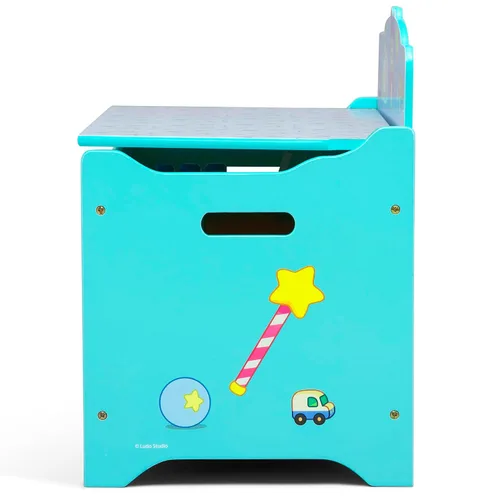 Vista 6 de Delta Children - Caja de juguetes de lujo Bluey Azul