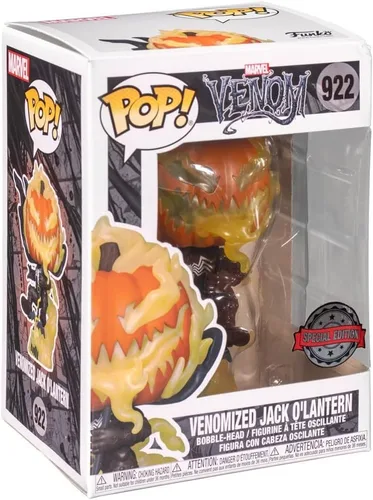 Vista 2 de Funko Venom POP! Figura de vinilo Venomized Jack O Lantern 3.5 in