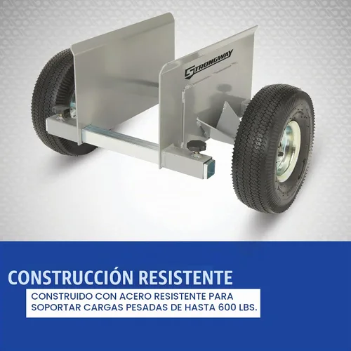 Vista 2 de Strongway Plataforma de panel, capacidad de 600 libras, ruedas neumáticas