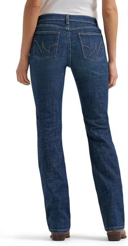 Vista 3 de Wrangler Women's Western Plus Size Mid Rise Stretch Boot Cut Jean Abby