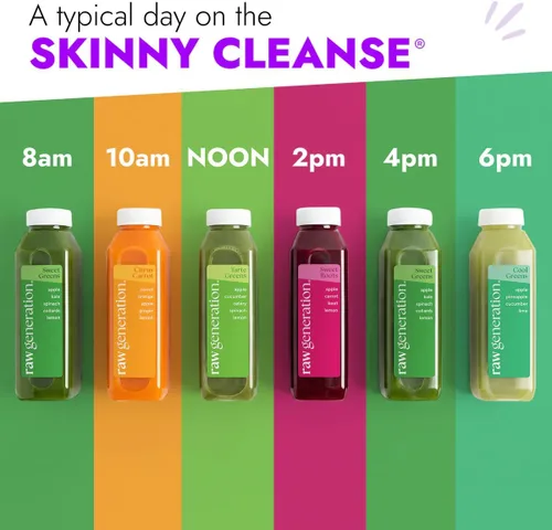 Vista 3 de Raw Generation Skinny Juice Cleanse, 3 días, 18 botellas de jugo prensadas