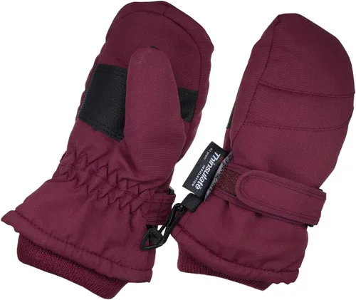 Vista 24 de Zelda Matilda - Mitones impermeables de invierno para niños pequeños y bebés, aislación de 3M Thinsulate 100G Negro