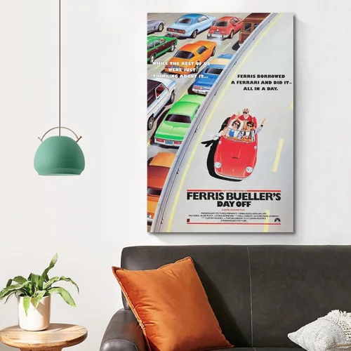 Vista 4 de Ferris Bueller's Day Off - Póster de lienzo y álbum de música, póster de álbum de música, pintura de pared, estética, decoración de habitación, 08 x