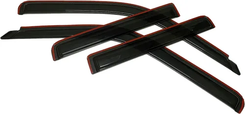 Vista 6 de Viseras de protección de ventilación para ventana de humo estilo canal compatible con Ford Explorer Sport Trac 4DR 2001-2005
