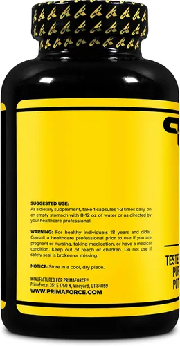 Vista 3 de Primaforce L-Glutamina, 800 mg (150 Cápsulas)