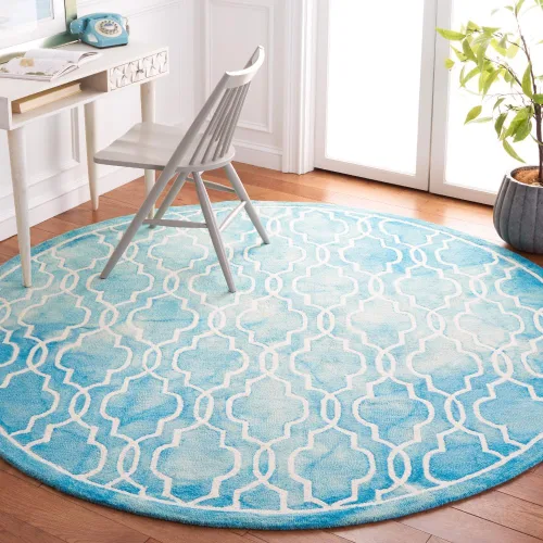 Vista 41 de SAFAVIEH Dip Dye Collection DDY539G - Alfombra decorativa de lana prémium hecha a mano con acuarela marroquí de 2 x 3 pies, color beige/marfil