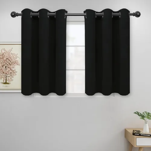 Vista 114 de Easy-Going - Cortinas opacas para dormitorio, aislamiento térmico sólido con ojales, cortinas de ventana para reducción de ruido, cortinas