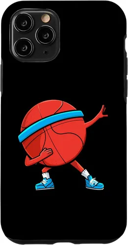 Vista 10 de iPhone 14 dabbing pelota de baloncesto divertido niños hombres mujeres deportes jugador caso