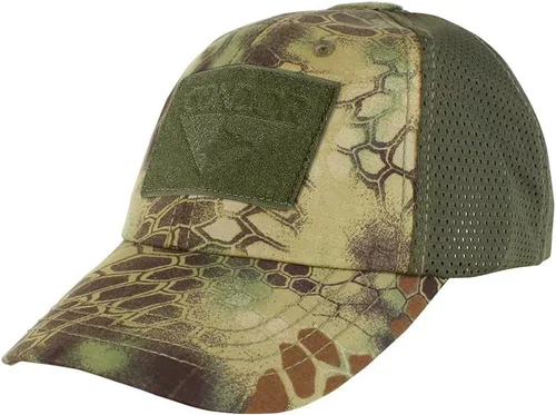 Vista 8 de Condor Gorra de malla flexible para exteriores, Negro - Kryptek Highlander