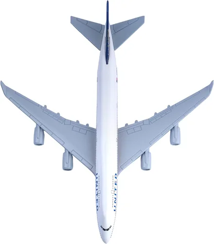 Vista 3 de Avión Modelo 1:400 Escala United B747 Modelo Avión Metal Plane Die-Cast Aleación Aviones para Regalo y Colección (United B747)