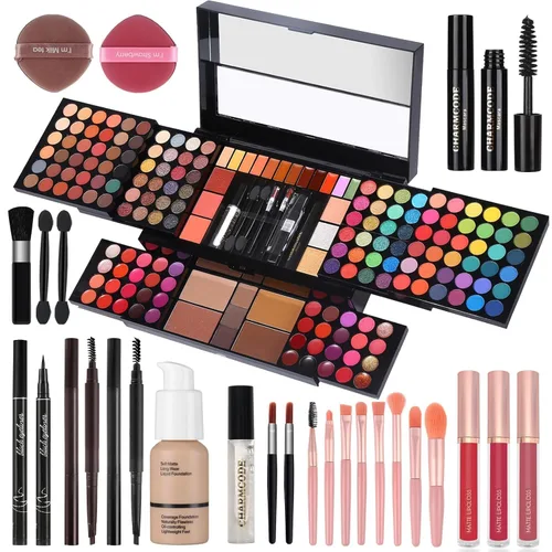 Vista 8 de CHARMCODE Kit de maquillaje todo en uno, kit de maquillaje para mujeres, kit completo de regalo de Navidad de maquillaje para niñas adolescentes
