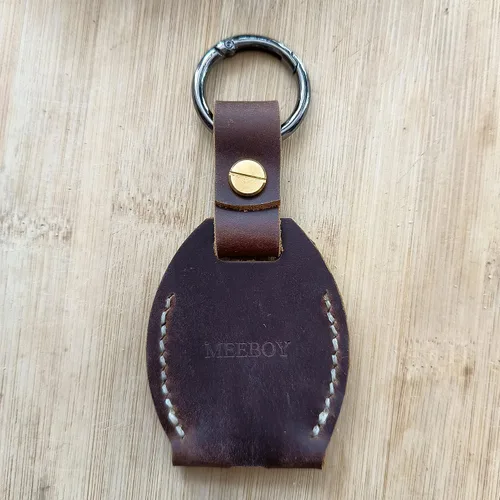Vista 8 de Handmade Keychain Leather Protective Key Holder Large Capacity Protective Case Key Cover Protective Case Keychain