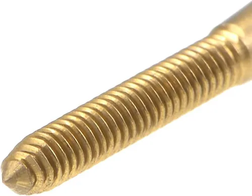 Vista 5 de uxcell Rosca que forma el golpecito M2 Rosca 0,4 echada H2 HSS Titanium recubierto