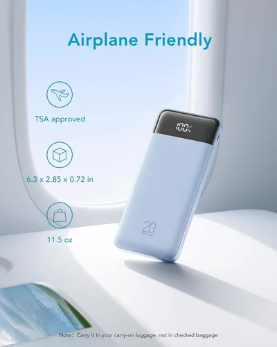 Vista 7 de Charmast - Cargador portátil de 20000 mAh con cables incorporados, banco de energía de 22.5W para viajes, cargador rápido, paquete de batería