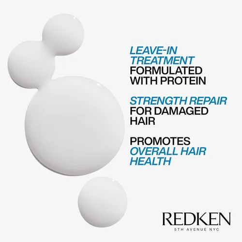 Vista 3 de Redken Extreme - Tratamiento sin enjuague antiquebradura y anti-rotura para cabello dañado - Fortifica y ayuda a reducir la rotura, infundido