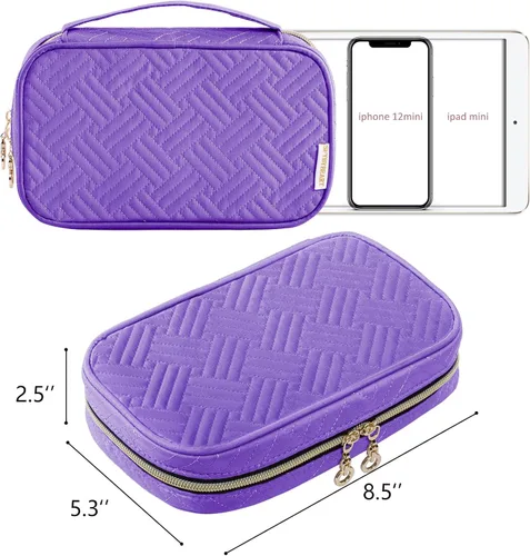 Vista 2 de Travel Jewelry Case Organizer - Small Jewelry Travel Organizer - Jewelry Holder Organizer Travel - Jewelry Travel Case for Tangel Free Necklace