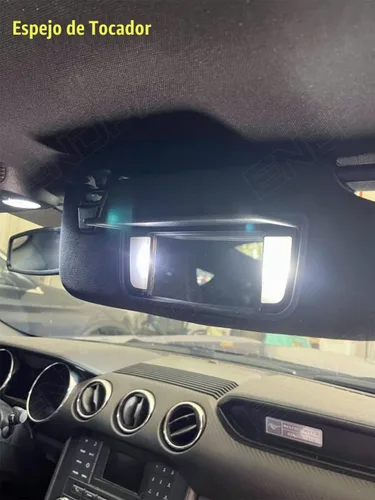 Vista 5 de Kit de 8 luces LED interiores superbrillantes compatibles con Ford Mustang 2015 2016 2017 2018 2019 2020 blanco 6000K paquete de iluminación LED