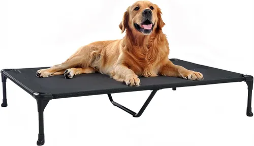 Vista 20 de Veehoo Cama elevada para perros medianos, para exteriores, cama elevada y refrescante para perros, cama para mascotas con malla transpirable, patas