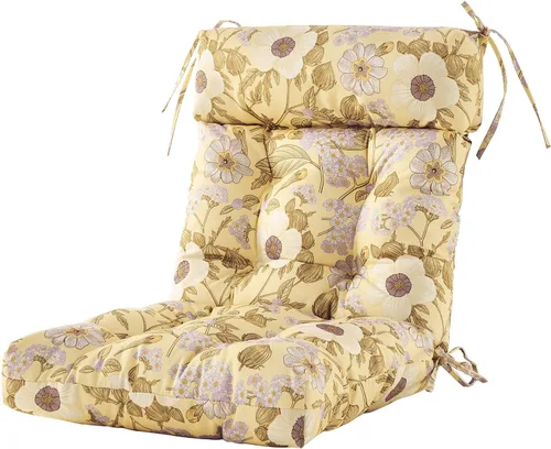 Vista 9 de ARTPLAN Cojín floral Adirondack de 44 x 21 x 4 pulgadas de mimbre para Azul (Blue Bamboo)