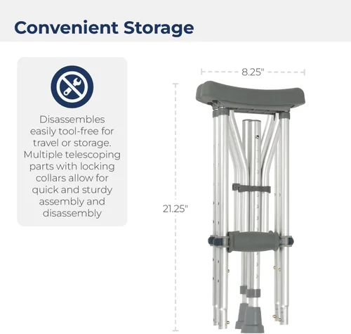 Vista 7 de Drive Medical Muletas