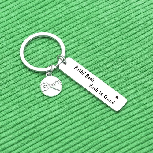 Vista 5 de Nothers Vnisy - Llavero de orgullo bisexual regalo de orgullo bisexual regalo de bisexualidad llavero de bisexualidad joyería de bisexualidad regalo
