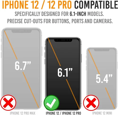 Vista 4 de Alpatronix Funda de batería para iPhone 12 Pro y iPhone 12 (6.1 pulgadas), funda protectora resistente y delgada de carga extendida portátil