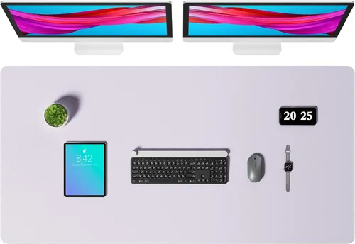 Vista 124 de Aothia - Protector de escritorio de cuero sintético grande, base antideslizante para mouse y superficie para escribir, impermeable, fácil de Agua