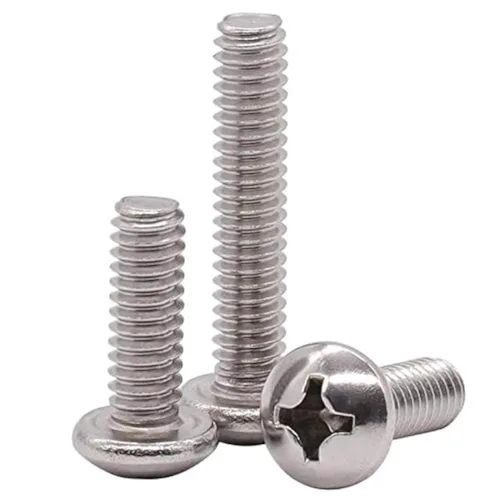 Vista 12 de Tornillo de máquina de cabeza cilíndrica #2-56 x 1/4", ranurado Phillips, acero inoxidable 304 18-8, acabado brillante, rosca completamente