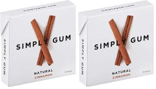 Vista 2 de Simply Gum Goma de mascar natural (canela, 15 unidades (paquete de 1))