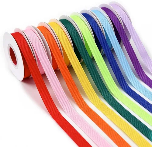 Vista 14 de TONIFUL 4 Rolls 3/8 Inch Christmas Grosgrain Ribbon Gift Wrapping Ribbon Christmas set
