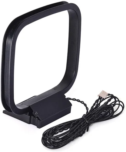 Vista 2 de Eightwood Antena AM Loop Mini conector de 3 pines compatible con Sony HiFi Series Sharp AV Receptor Radio Sistema Estéreo