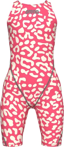 Vista 14 de Arena Girls Junior Traje de Baño de Carrera Powerskin ST Next con Espalda Abierta, Traje de Baño Competitivo de Tecnología de Natación Aguamarina