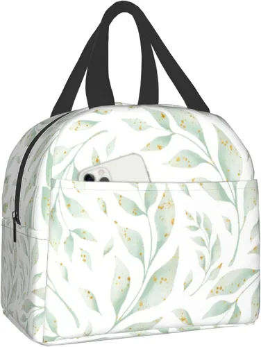 Vista 16 de Nerxy Lonchera a cuadros de búfalo azul, moderna, 8 x 5 x 8.5 pulgadas, suave bolsa de almuerzo para mujeres, niños, adultos, trabajo, escuela