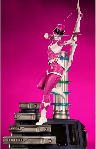 Vista 2 de Iron Studios - Mighty Morphin Power Rangers - Escala de arte BDS Pink Ranger 1/10