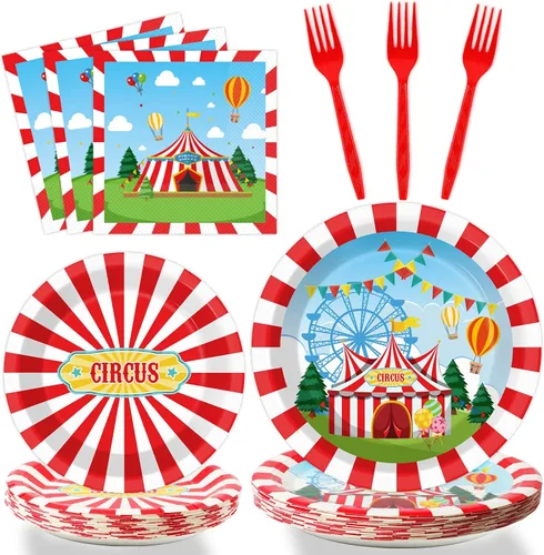 Vista 10 de Tevxj Juego de vajilla de 96 piezas para fiesta mexicana de feliz cumpleaños, platos de postre desechables, platos de fiesta, servilletas, tenedores