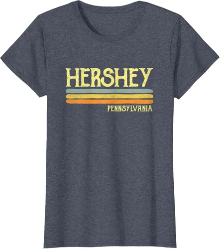 Vista 58 de Camiseta vintage de regalo de recuerdo de Hershey Pennsylvania PA, Negro, S