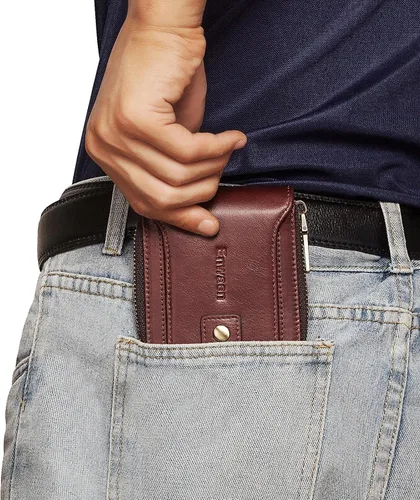 Vista 2 de Cartera para hombre E04, Café, Vintage