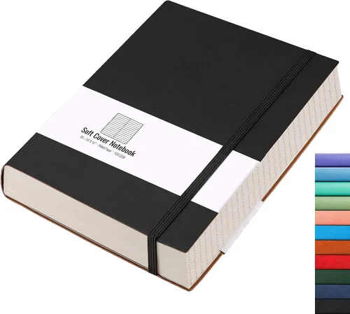 Vista 20 de AHGXG Cuaderno universitario rayado A4 - Cuaderno en blanco A4 extragrande con líneas - 320 páginas de diario grueso para escribir, papel grueso