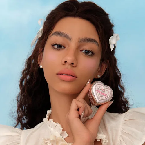 Vista 3 de Flower Knows Bunny Garden Embossed Satin Blush, Talc-Free, Soft Baby Pink 03 Tutú de ballet