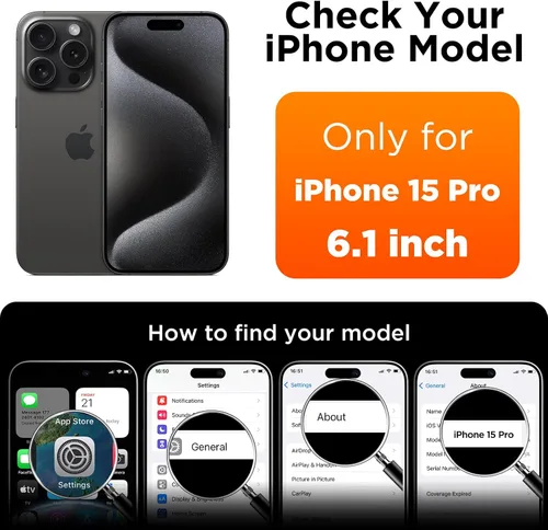 Vista 7 de Funda compatible con iPhone 15 Pro, funda de silicona líquida, funda protectora de cuerpo completo a prueba de golpes, funda delgada para teléfono
