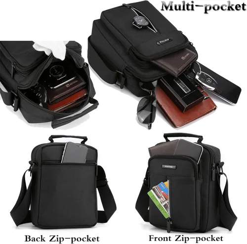 Vista 4 de Bolso pequeño de mensajero para hombre bolso cruzado y bolso cruzado
