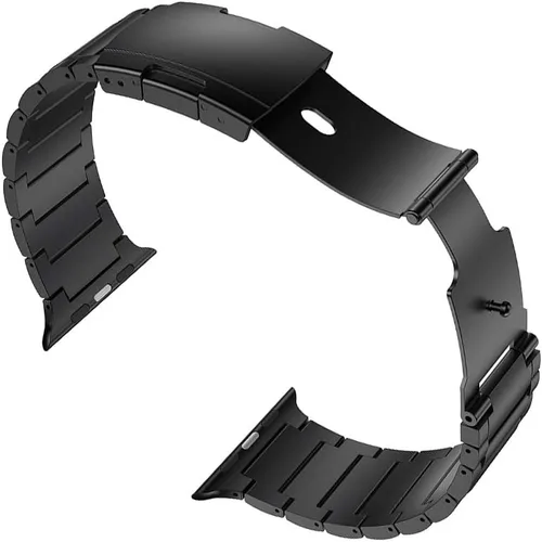 Vista 3 de LDFAS Correa de reloj compatible con Apple Watch Ultra 3/2 de 1.929 in, serie 11 de 1.811 in, correa de reloj de metal de titanio con cierre