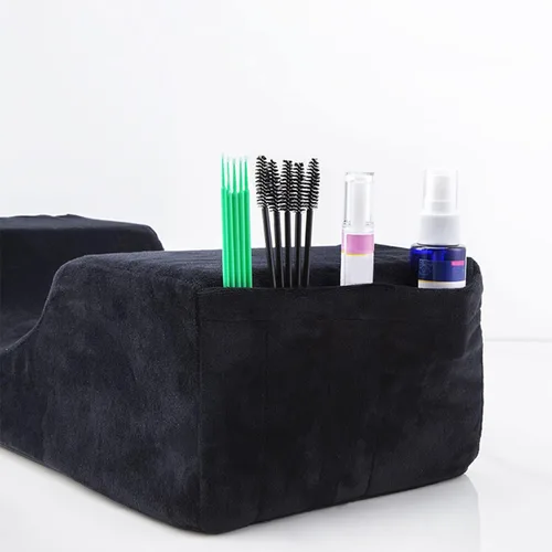 Vista 3 de ZJchao Almohada de cuello con extensión de pestañas en forma de U, almohada de espuma viscoelástica para injerto de extensiones de pestañas