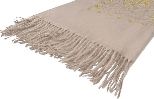 Vista 5 de Urban CoCo Chal Bordado con Borlas de Tamaño Grande para Mujer, Bufanda de Mujer