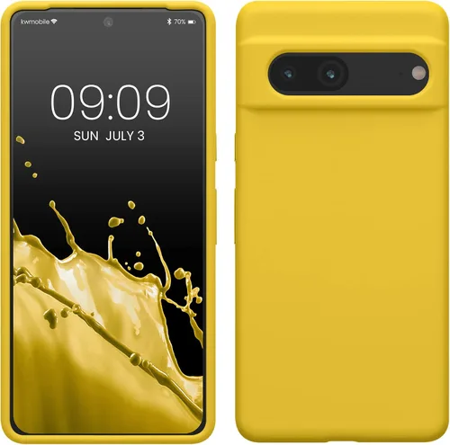 Vista 71 de kwmobile Funda compatible con Google Pixel 7 - Funda de silicona TPU con acabado suave - Piedra antigua
