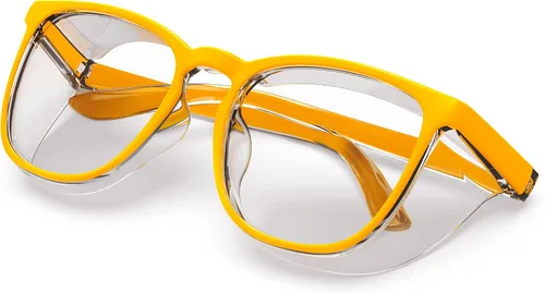 Vista 7 de Lentes de seguridad elegantes, lentes protectores transparentes antivaho y antiarañazos para hombres y mujeres